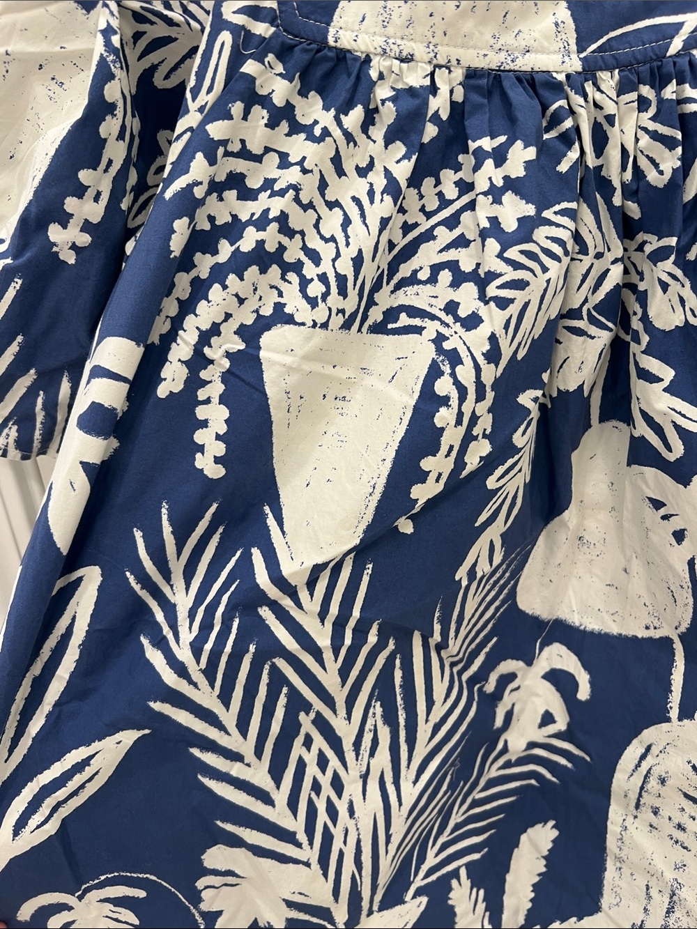 WHIT Blue and White Matisse-like Print Dress - Picture 9 of 10